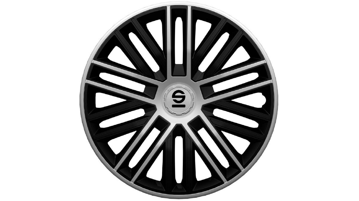 Jeu+d%27enjoliveurs+Sparco+Bergamo+16+pouces+noir%2Fargent